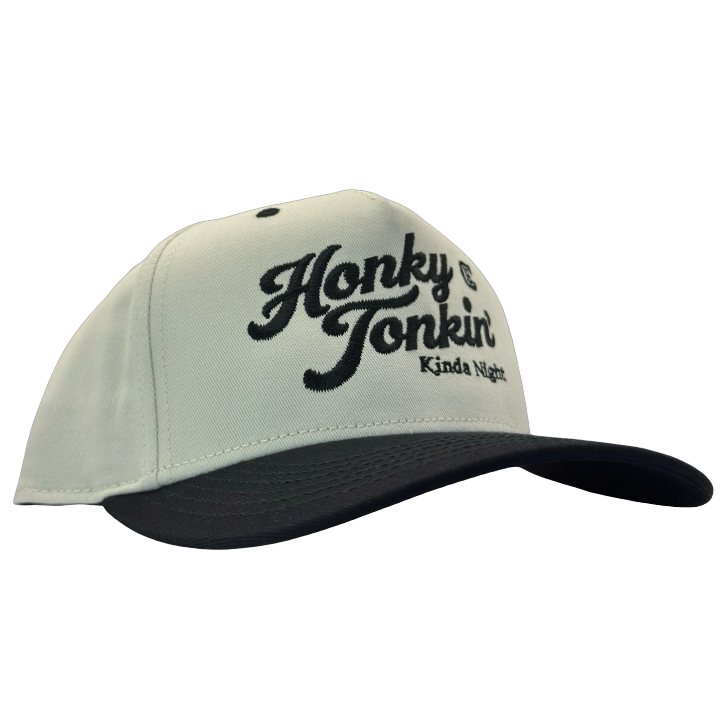 legacy heritage hta snapback hat with words honky tonkin' kinda night and CE logo #black