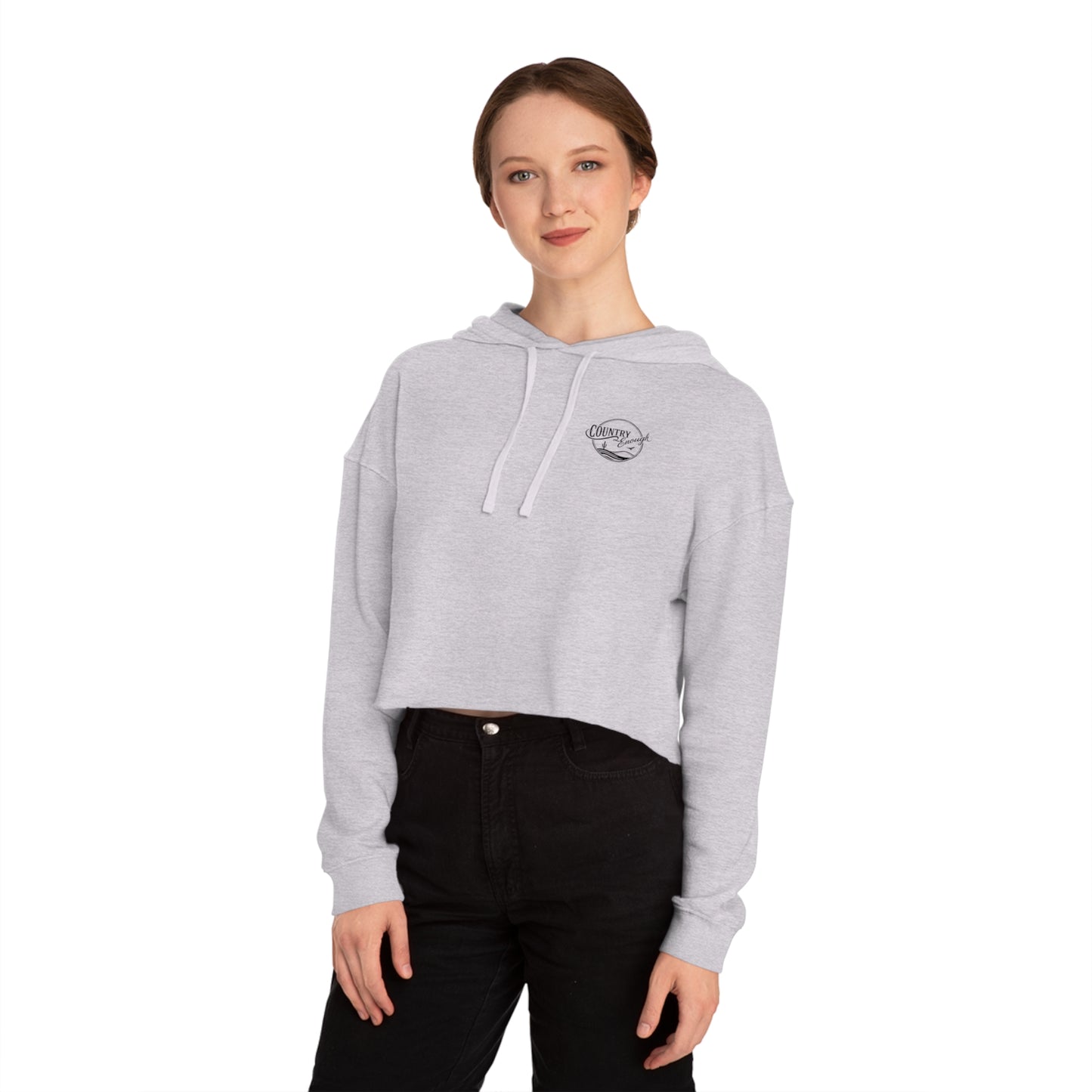 Country Enough Crop Hoodie