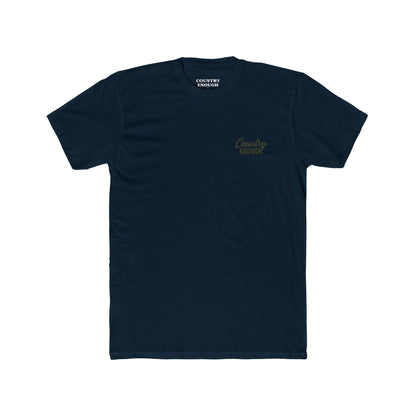 Midnight Navy t-shirt with graphic of a bass and the words country enough #midnightnavy