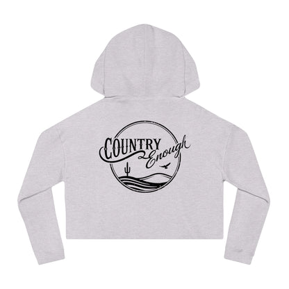 Country Enough Crop Hoodie