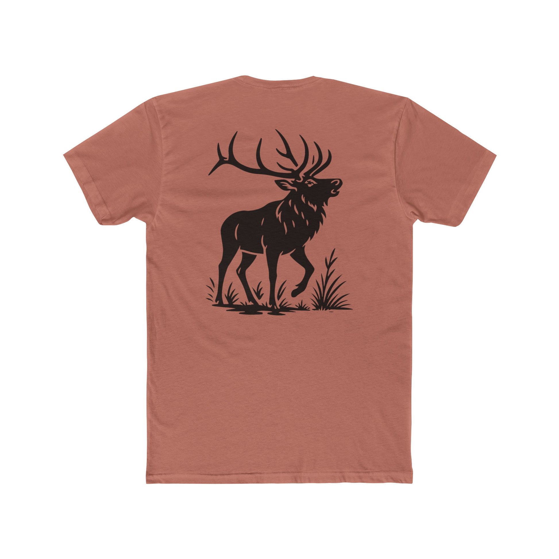 Desert Pink t-shirt with graphic design of an elk #desertpink