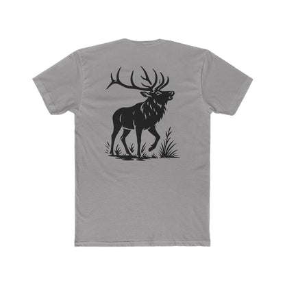 Gray t-shirt with graphic design of an elk #gray