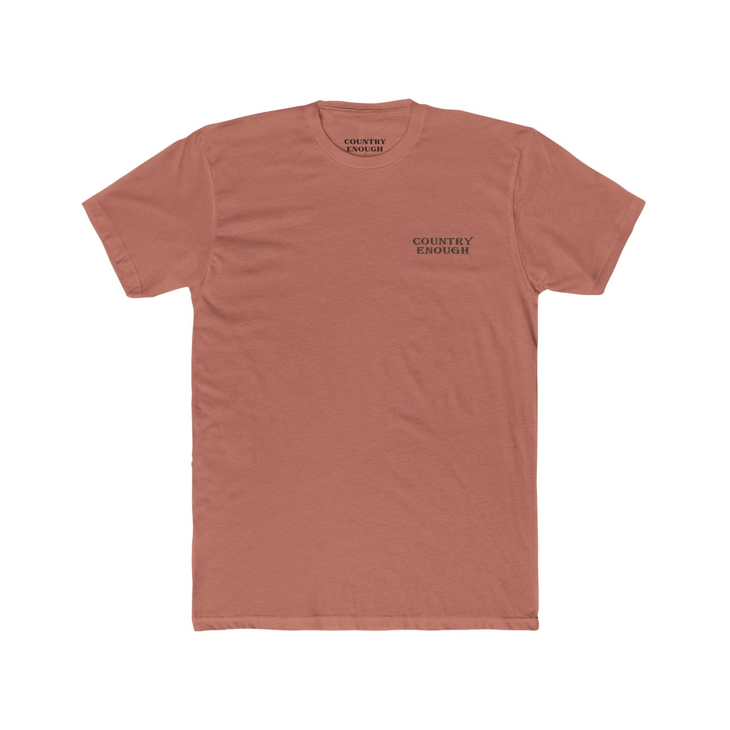 Desert Pink t-shirt with graphic of a bass jumping out of mountainside water #desertpink
