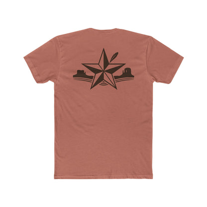 Desert Pink t-shirt with star, feather, and mountain graphic design #desertpink