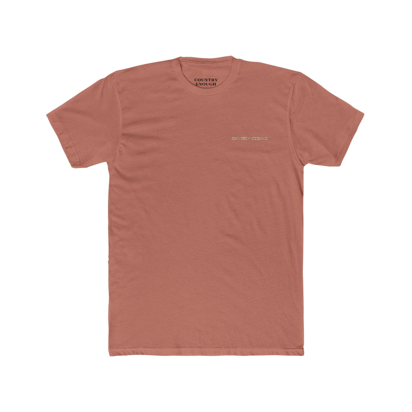 Desert Pink t-shirt with western landscape, cacti, wolf, mountains, and cross centerpiece #desertpink