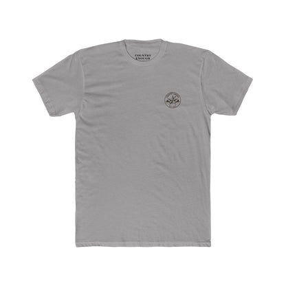 Gray t-shirt with star, feather, and mountain graphic design #gray