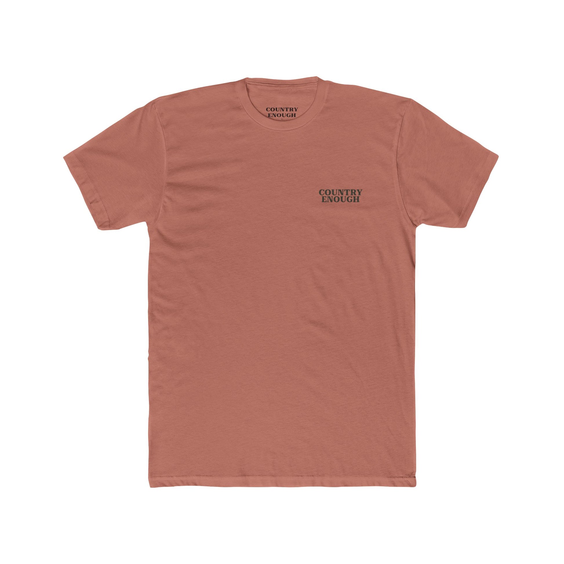 Desert Pink t-shirt with graphic of mirrored cacti surrounded by aztec pattern and enclosed in a geometric border with word western below #desertpink