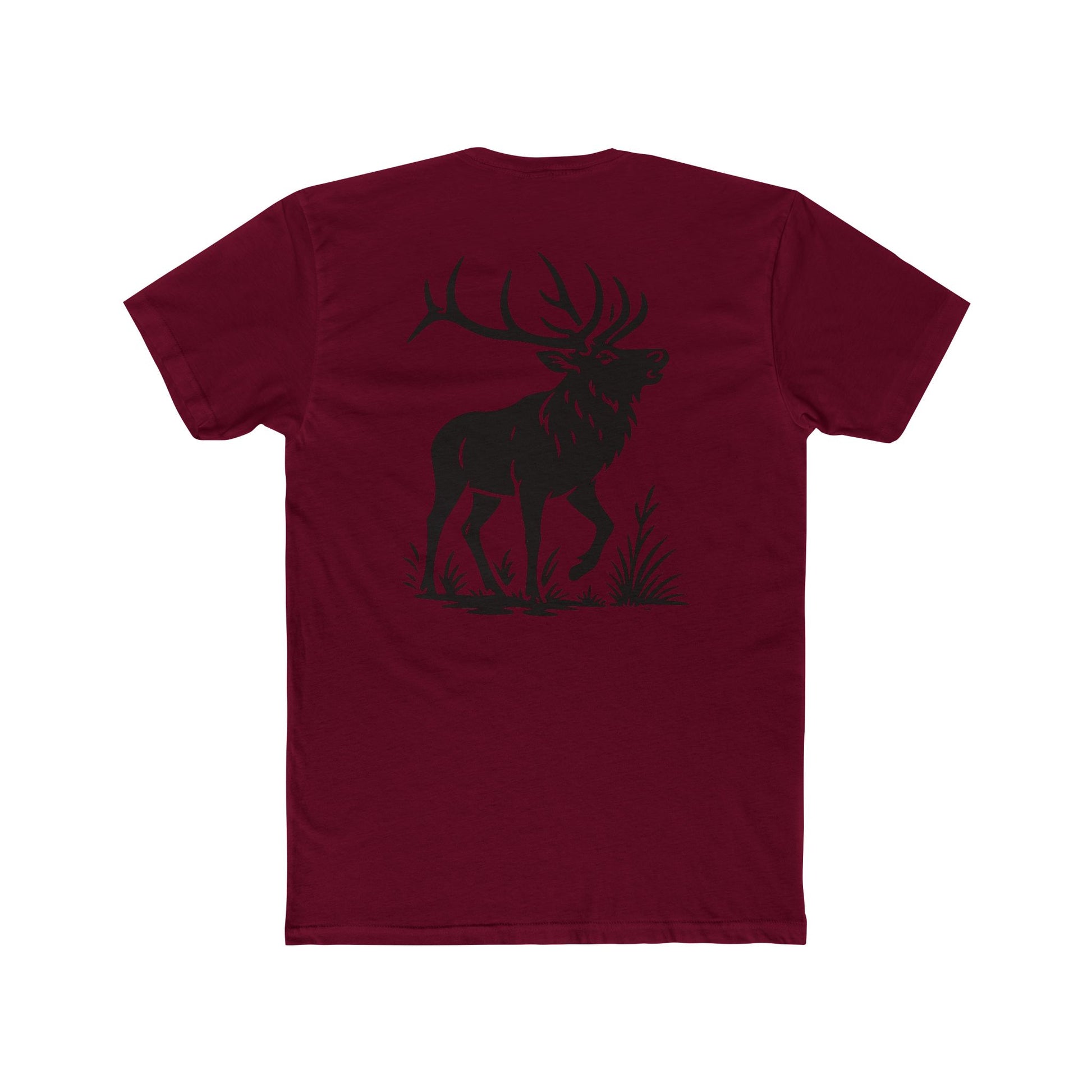 Cardinal Red t-shirt with graphic design of an elk #cardinalred