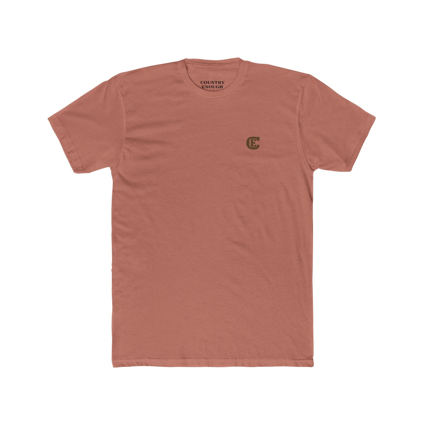Desert pink t-shirt with graphic of bronc rider over mountains and sun with the words get western #desertpink