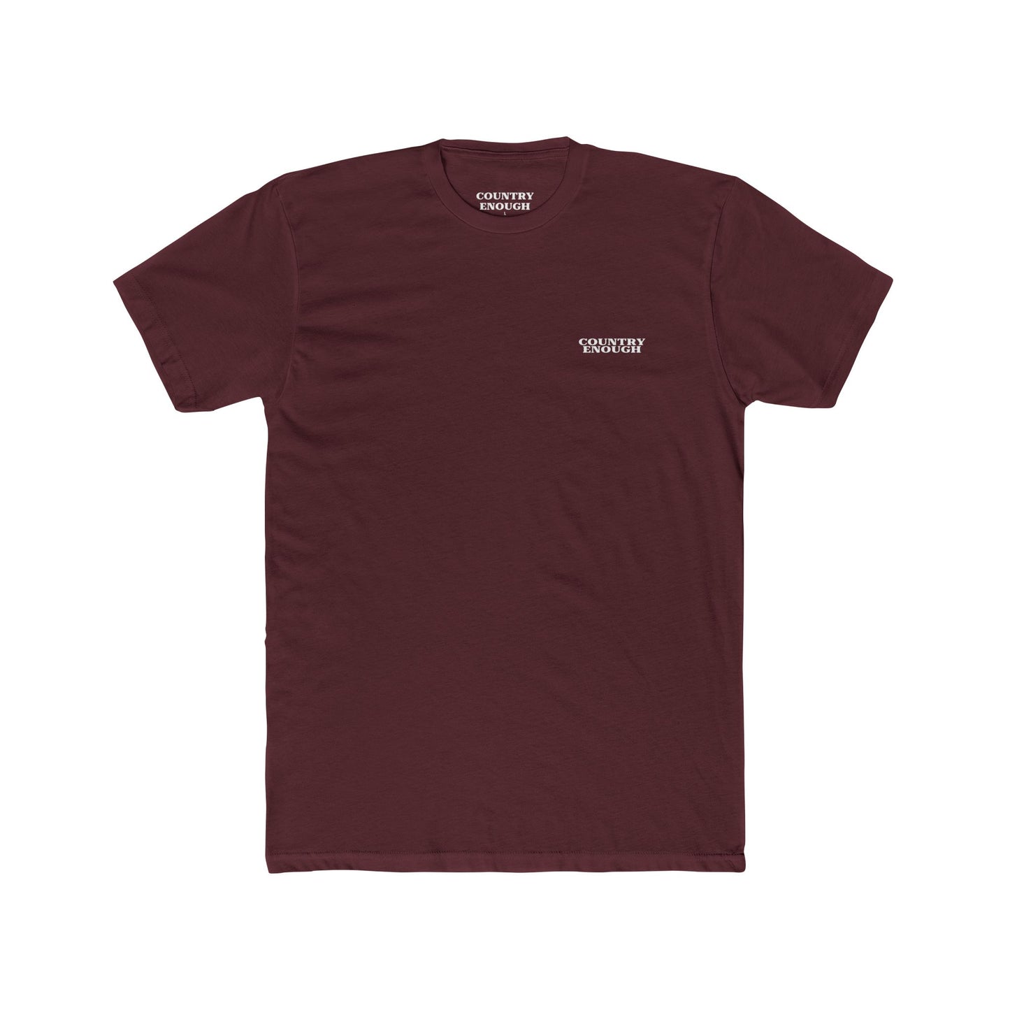 Maroon t-shirt with aztec pattern and cacti inside a geometric border with word western across the bottom #maroon