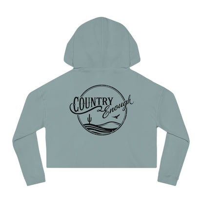 Country Enough Crop Hoodie