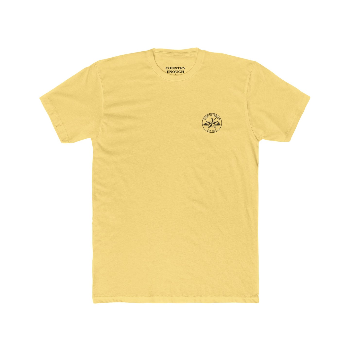 Yellow t-shirt with star, feather, and mountain graphic design #yellow
