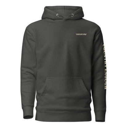 Vintage Black hoodie with diamond shape graphic including a bucking horse and rider #vintageblack