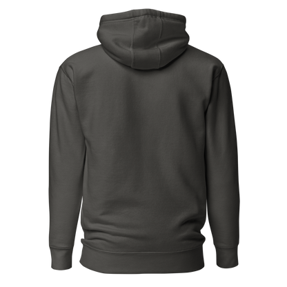 Vintage Black hoodie with graphic of the outline of a house and the words country enough est 2025 #vintageblack