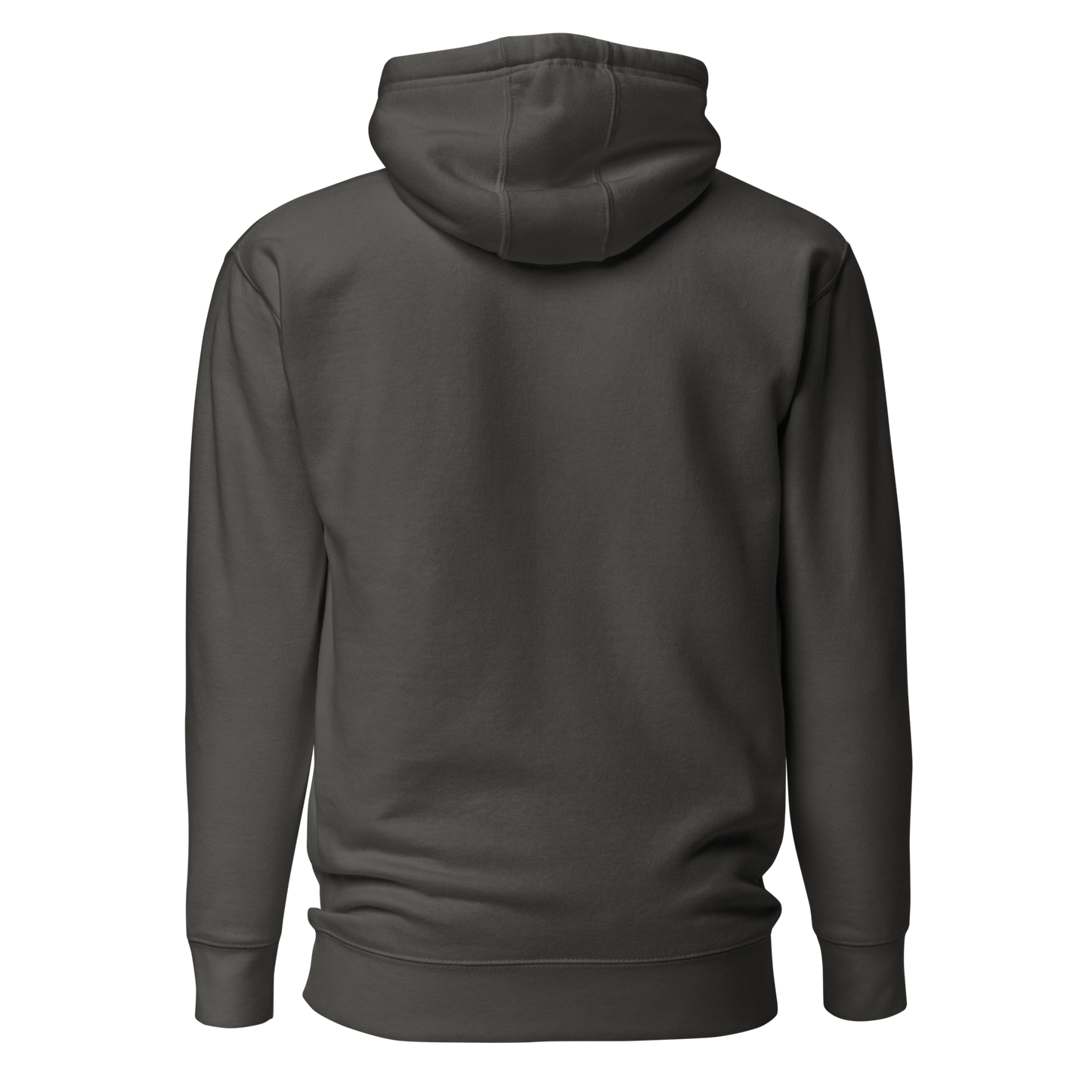 Vintage Black hoodie with rounded box graphic of the words country enough in a cream and maroon design #vintageblack