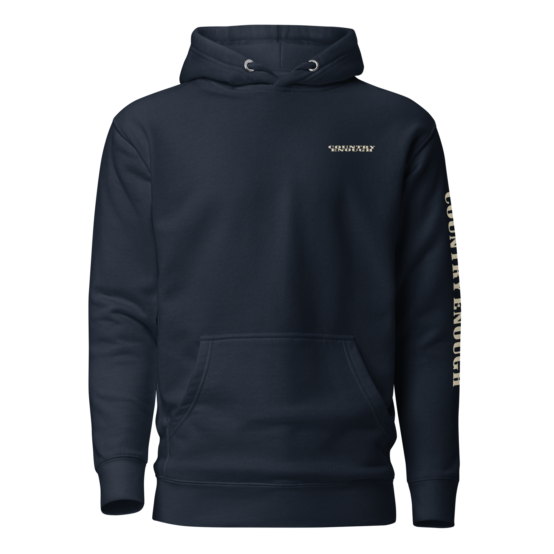 Navy Blazer hoodie with diamond shape graphic including a bucking horse and rider #navyblazer