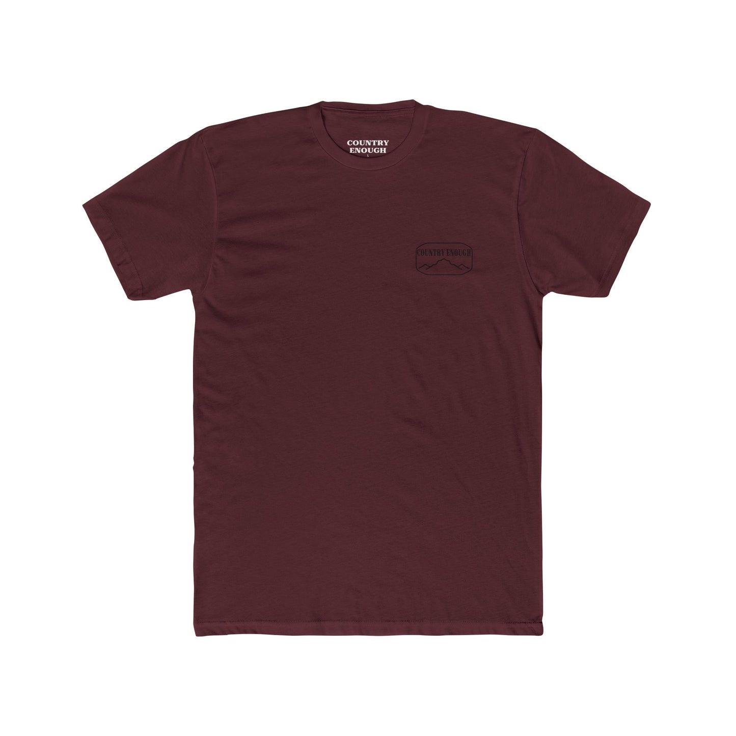 Cardinal Red t-shirt with cross, cacti, and mountains graphic #cardinalred