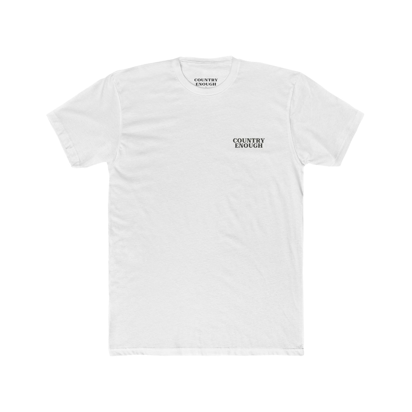 White t-shirt with graphic of mirrored cacti surrounded by aztec pattern and enclosed in a geometric border with word western below #white