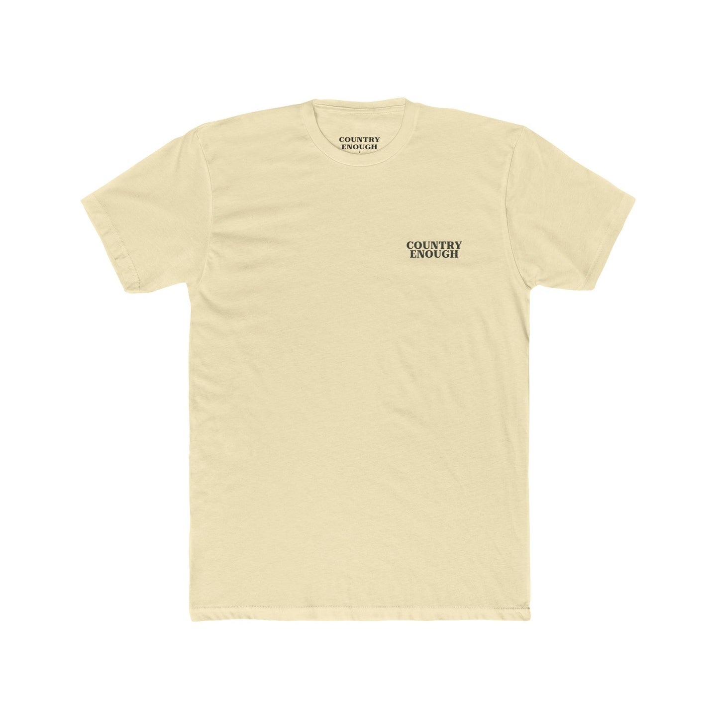 Natural t-shirt with graphic of mirrored cacti surrounded by aztec pattern and enclosed in a geometric border with word western below #natural