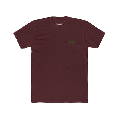 Maroon t-shirt with graphic of a bass and the words country enough #maroon