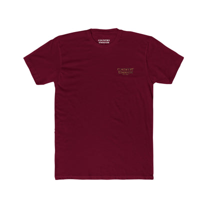 Cardinal Red t-shirt with bull skull and aztec pattern graphic #cardinalred