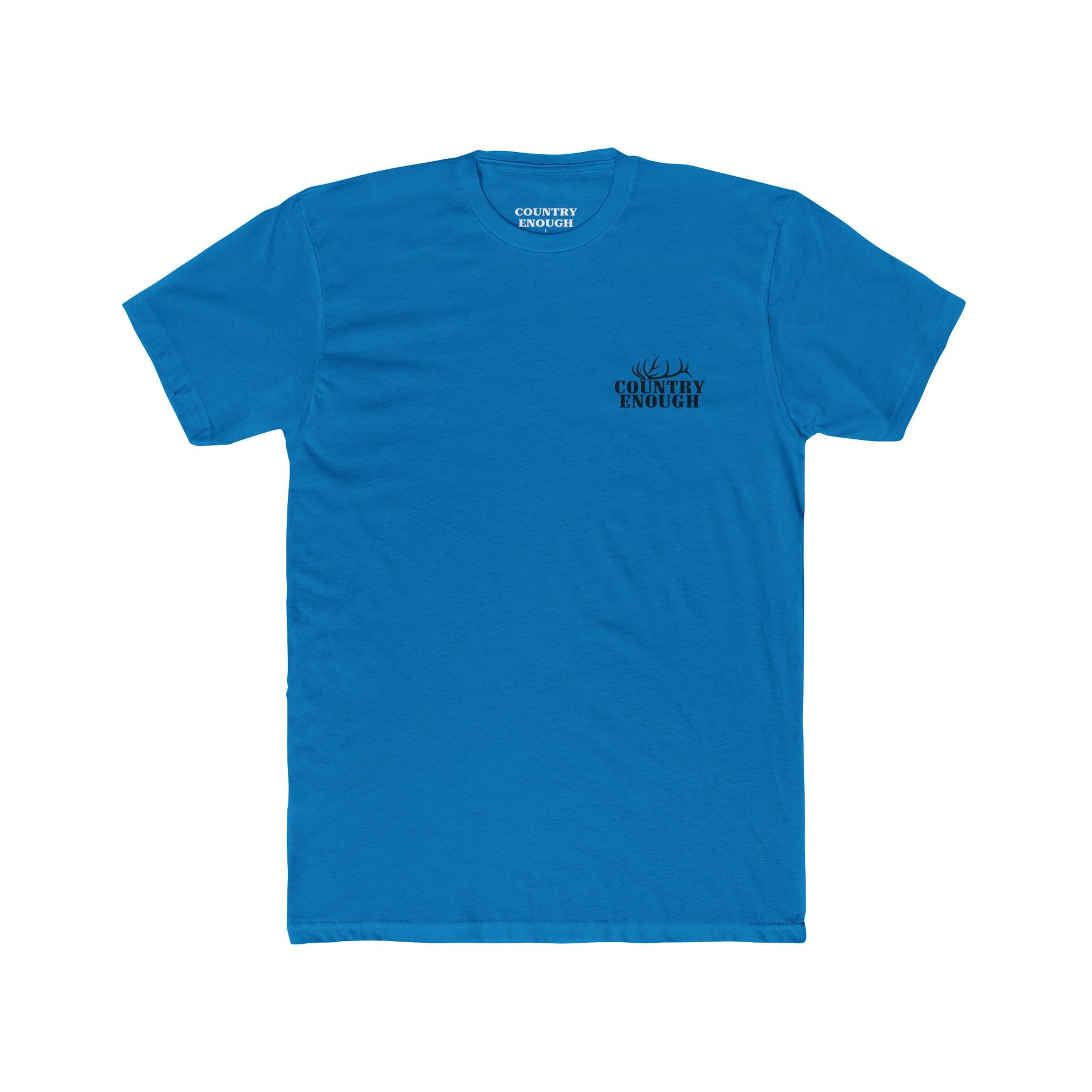 Turquoise t-shirt with graphic design of an elk #turquoise