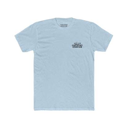 Light Blue t-shirt with graphic design of an elk #lightblue