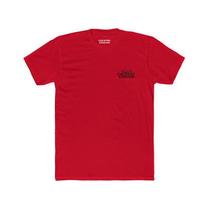 Red t-shirt with graphic design of an elk #red