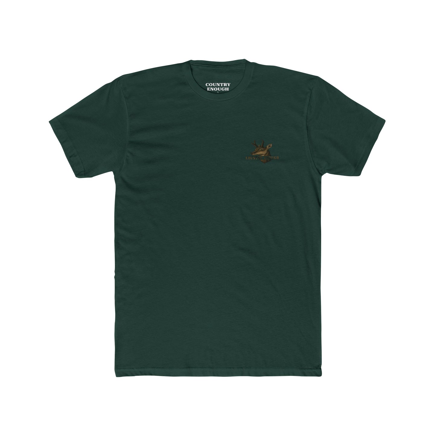 Forest Green t-shirt with graphic of pronghorn and windmill over an open range #forestgreen