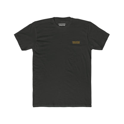 Vintage Black t-shirt with graphic of an eagle, desert landscape, and the words hold the range #vintageblack