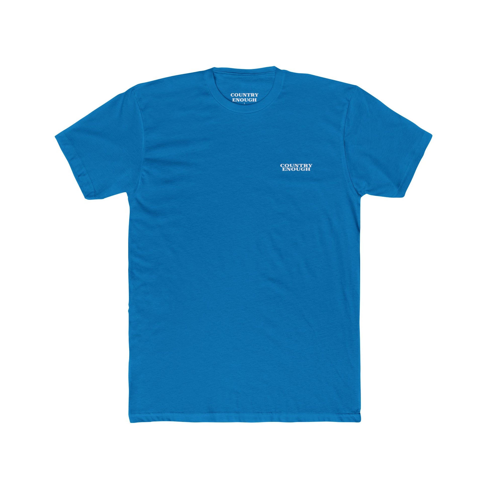 Turquoise t-shirt with aztec pattern and cacti inside a geometric border with word western across the bottom #turquoise