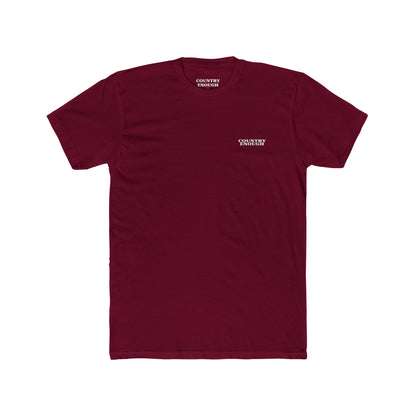 Cardinal Red t-shirt with aztec pattern and cacti inside a geometric border with word western across the bottom #cardinalred