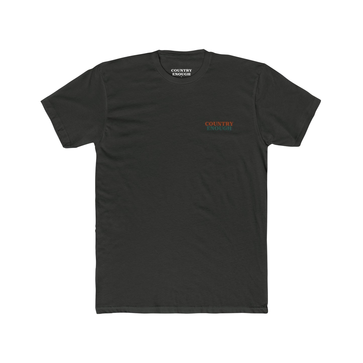 Vintage Black t-shirt with graphic of mirrored cacti surrounded by aztec pattern and enclosed in a geometric border with word western below #vintageblack