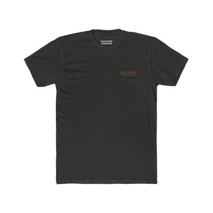 Vintage Black t-shirt with graphic of mirrored cacti surrounded by aztec pattern and enclosed in a geometric border with word western below #vintageblack