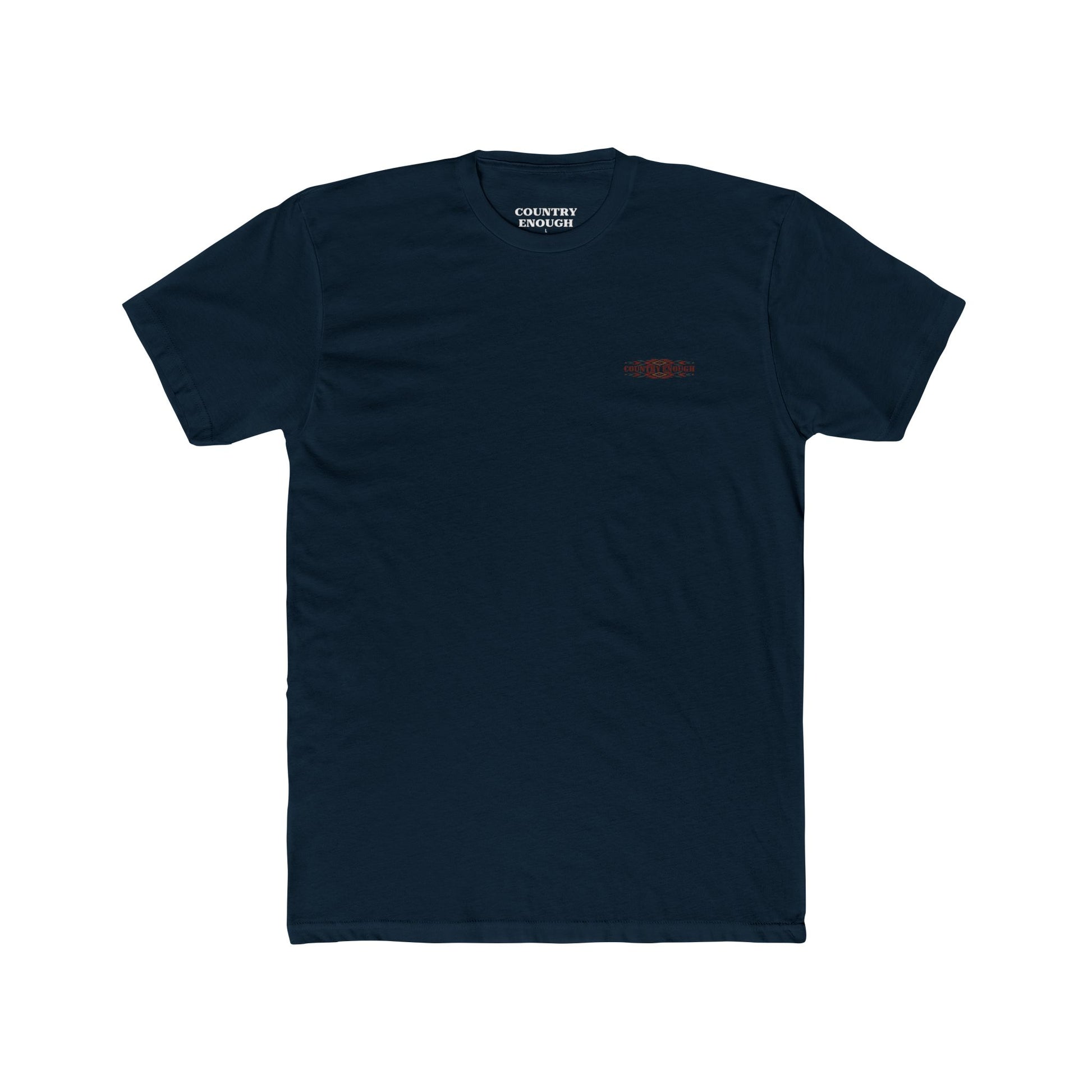 Midnight Navy t-shirt with bull skull and aztec print graphic #midnightnavy