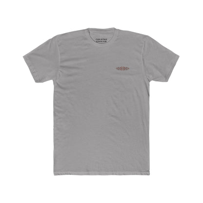 Gray t-shirt with bull skull and aztec print graphic #gray