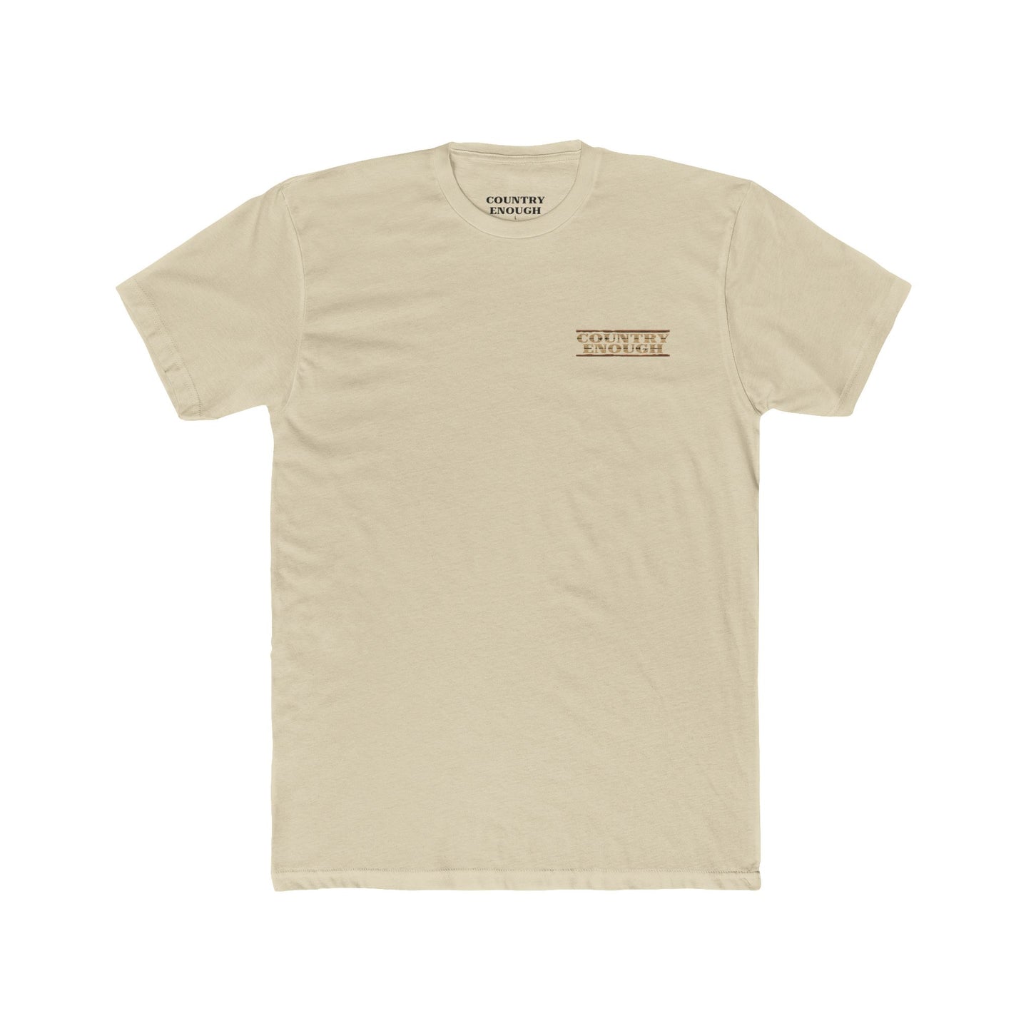 Cream t-shirt with longhorn skull, aztec print, desert landscape, cacti, and cowboy silhouette with word Western across the top #cream