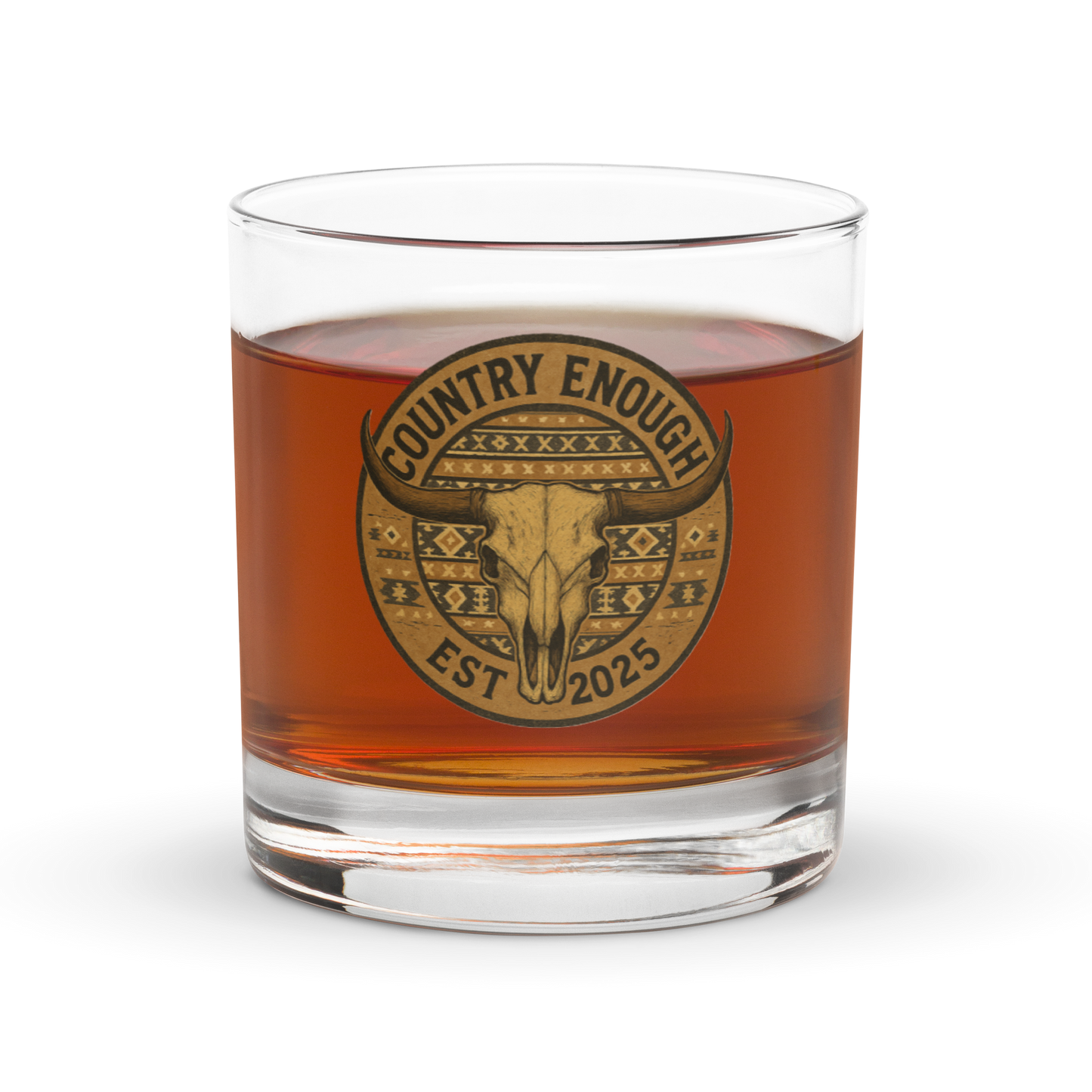 Country Heritage Rocks Glass