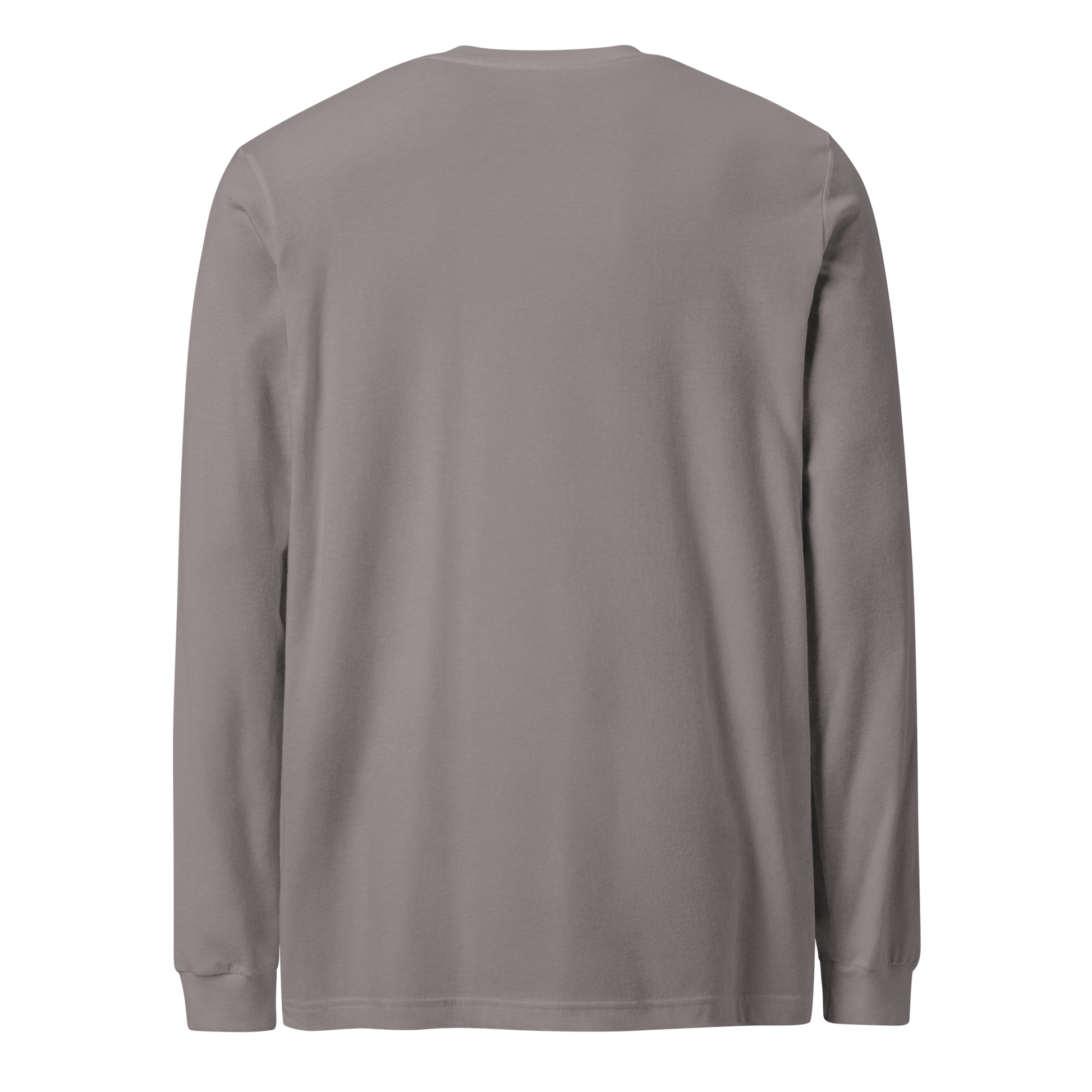 Gray long sleeve shirt with words country enough est 2025 on the chest #gray