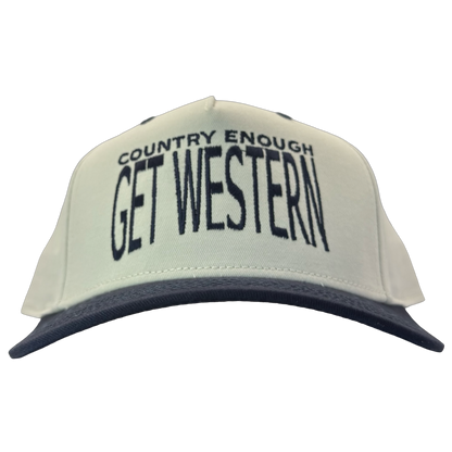 legacy heritage hta snapback with words country enough get western in big font size #navy
