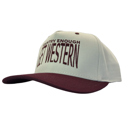 legacy heritage hta snapback with words country enough get western in big font size #wine