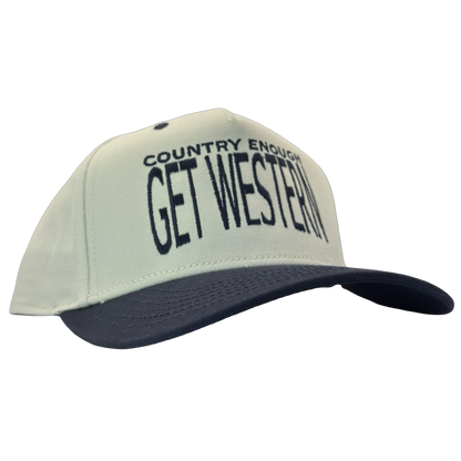 legacy heritage hta snapback with words country enough get western in big font size #navy