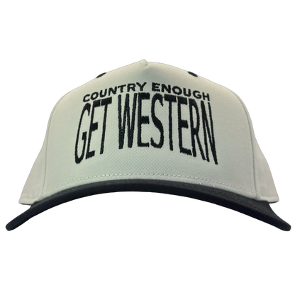 legacy heritage hta snapback with words country enough get western in big font size #black