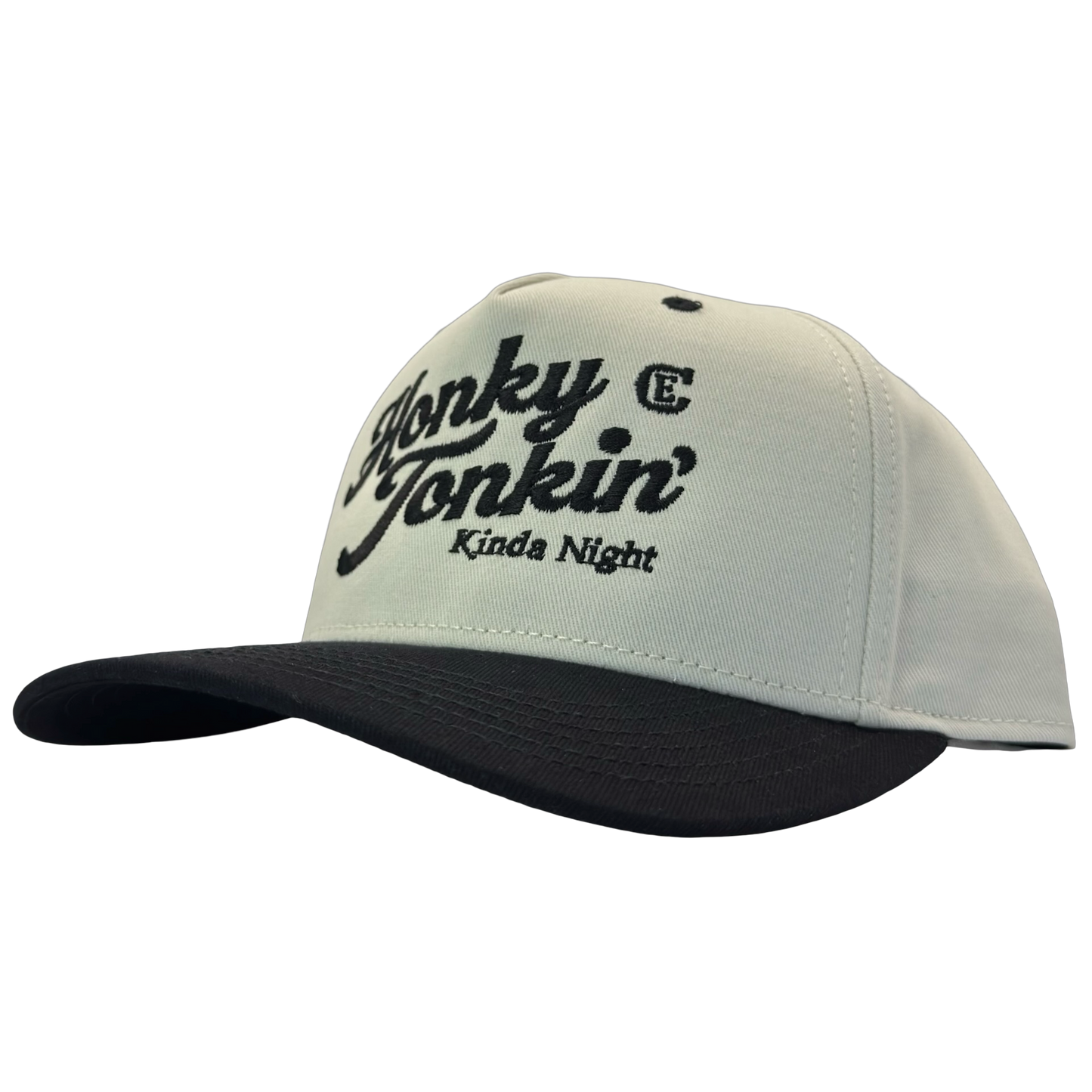 legacy heritage hta snapback hat with words honky tonkin' kinda night and CE logo #black