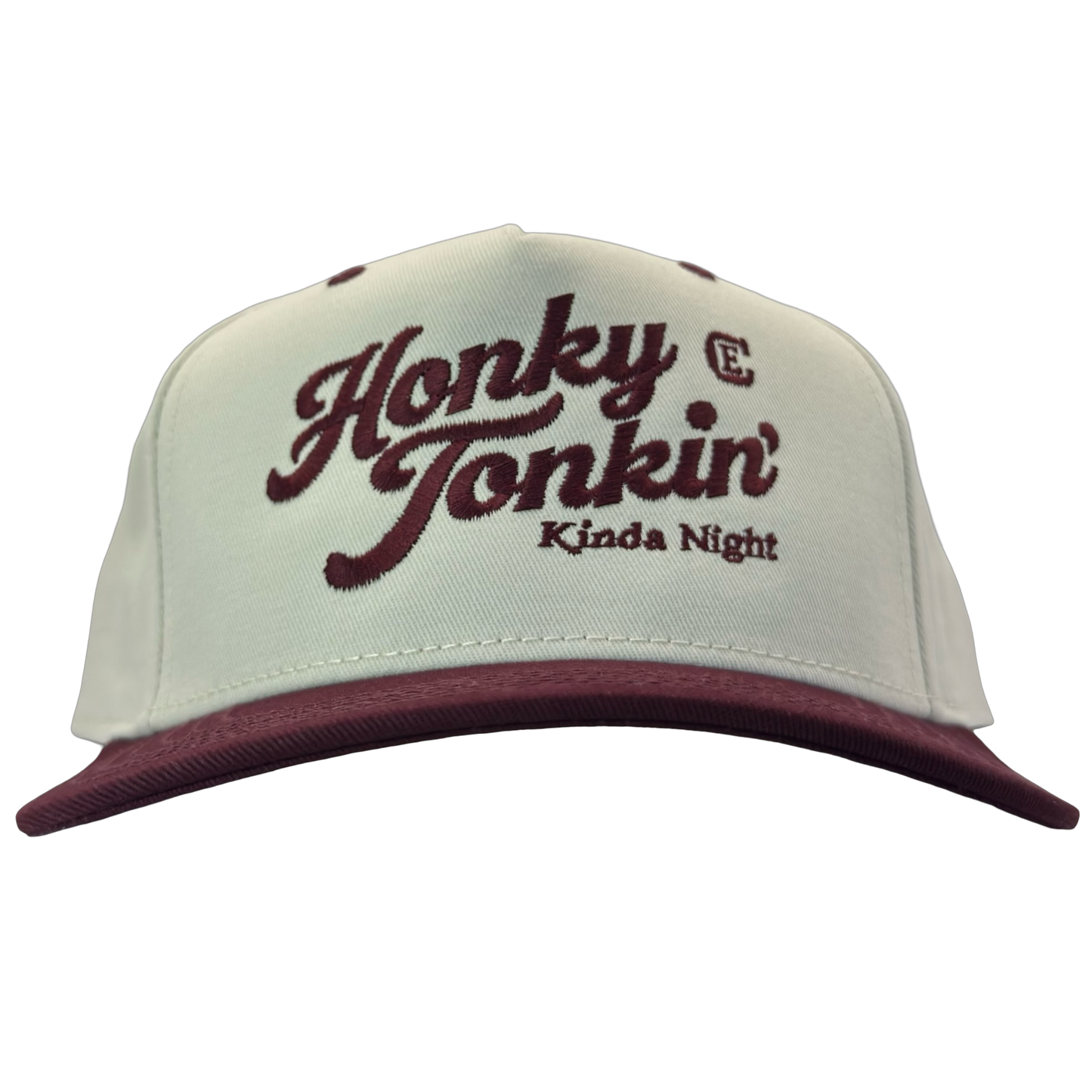 legacy heritage hta snapback hat with words honky tonkin' kinda night and CE logo #wine