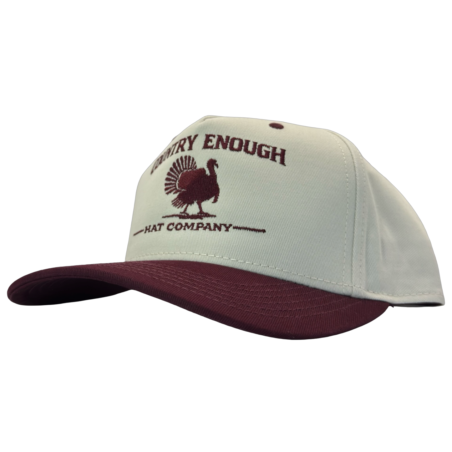 legacy heritage hta snapback hat with the words country enough hat company and a graphic of a turkey #wine