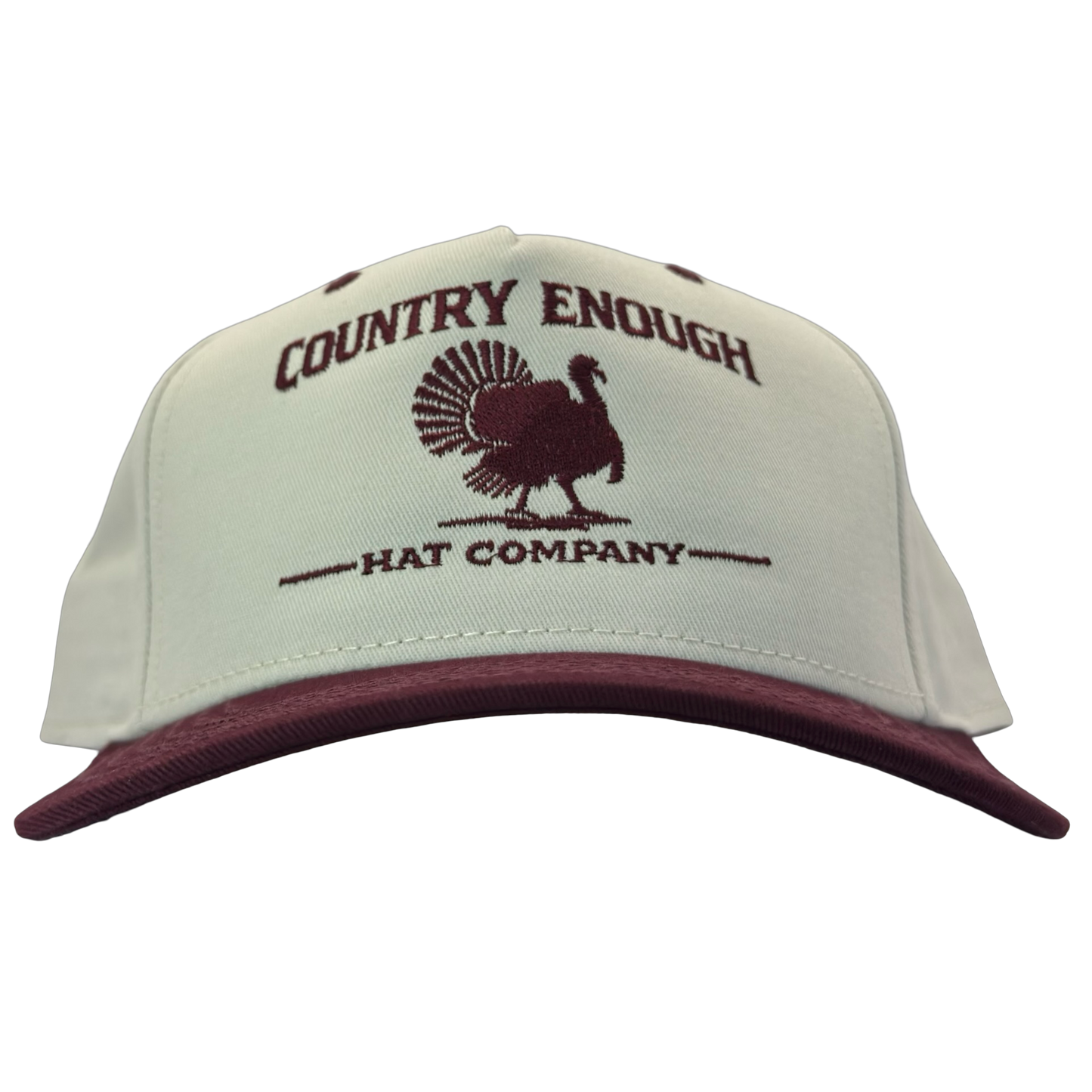 legacy heritage hta snapback hat with the words country enough hat company and a graphic of a turkey #wine