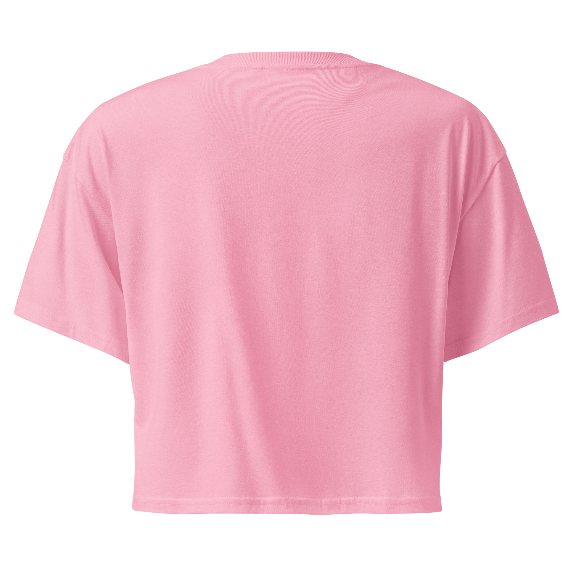 Pink crop top with mountains, bull skull, and Aztec pattern graphic #pink