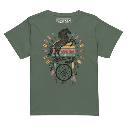 Pine t-shirt with horse and dreamcatcher #pine