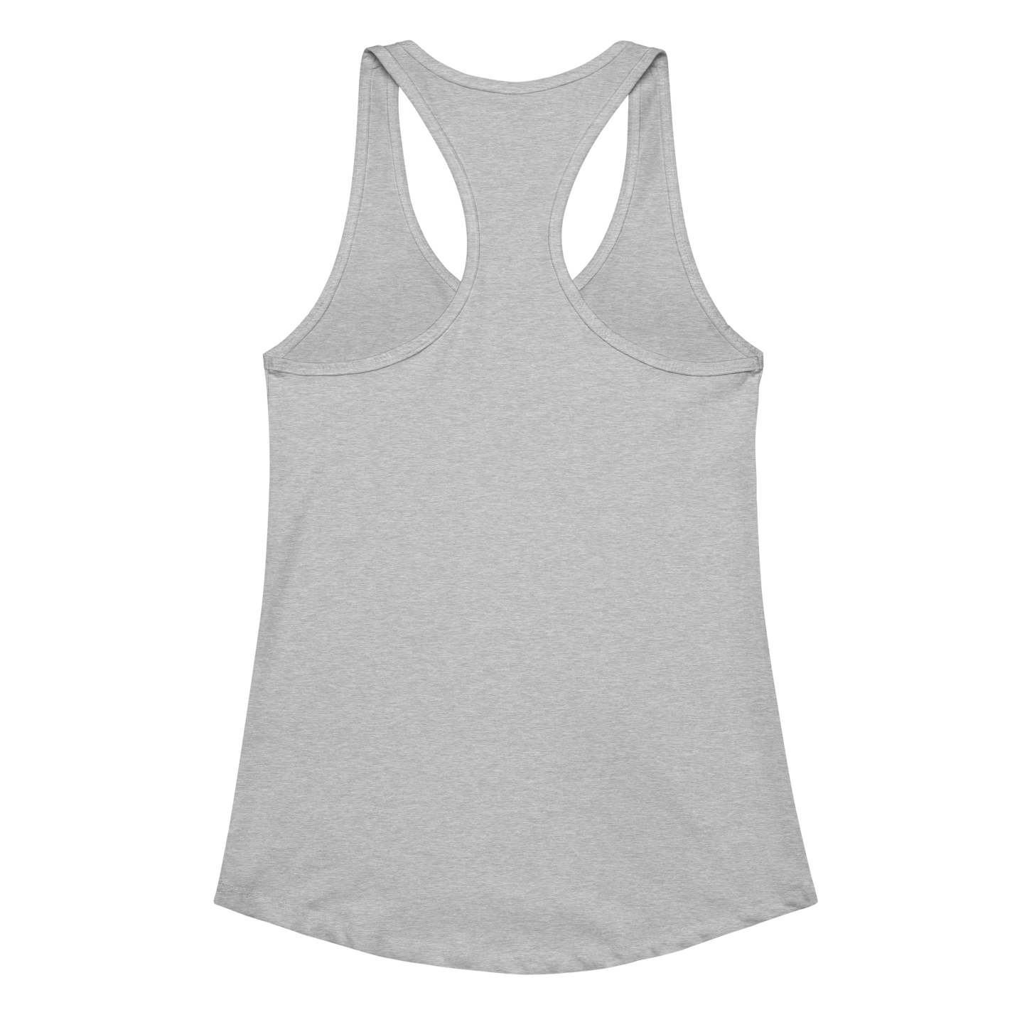 Heather Gray tank top with graphic of bull skull emblem and the word cowboys atop a desert scene with a rope border #heathergray